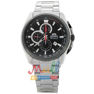 ORIENT FTT13001B0 Jam Tangan Pria Quartz Stopwatch Chronograph (10Bar) - Stainless Steel Silver