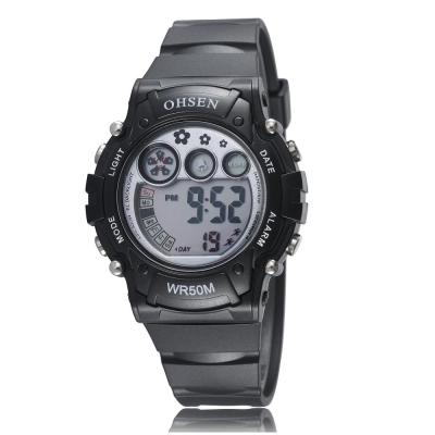 Ohsen Waterproof Digital Sport Watch - AD1508-1 - Black
