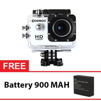 Onix COGNOS Action Camera 1080p DV508C - 12MP - Putih + Gratis Battery 900 Mah  