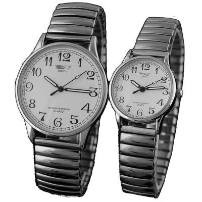 Ormano - Jam Tangan Couple - Silver - SW Analog Steel Watch