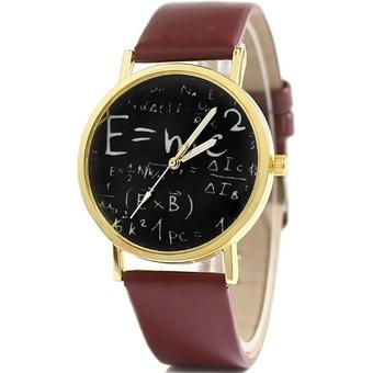Ormano - Jam Tangan Unisex - Cokelat - Strap Leather - EMC2 Casual Watch  