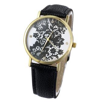 Ormano - Jam Tangan Unisex - Hitam - Strap Leather - Carrie Vintage Watch  