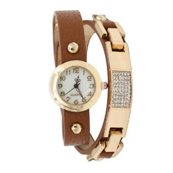 Ormano - Jam Tangan Wanita - Cokelat - Strap Leather - Claudy Elegant Watch  
