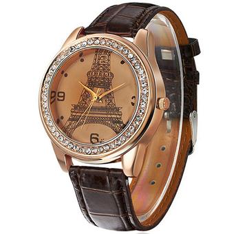 Ormano - Jam Tangan Wanita - Cokelat - Strap Leather - Grande Paris Watch  