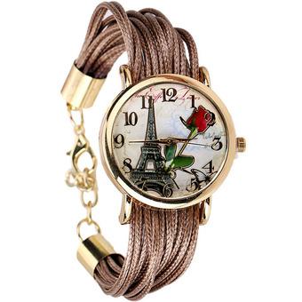 Ormano - Jam Tangan Wanita - Coklat - Strap Leather - Felita Paris Vintage Watch  