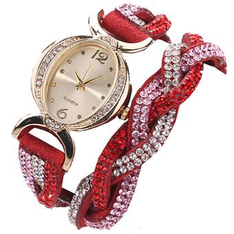 Ormano - Jam Tangan Wanita - Merah - Strap Leather - Vicenza Luxury Watch  