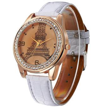 Ormano - Jam Tangan Wanita - Putih - Strap Kulit - Grande Paris Watch  