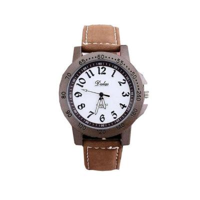 Ormano - Jam tangan Pria - Coklat - Faux Leather - Dalas Design Watch