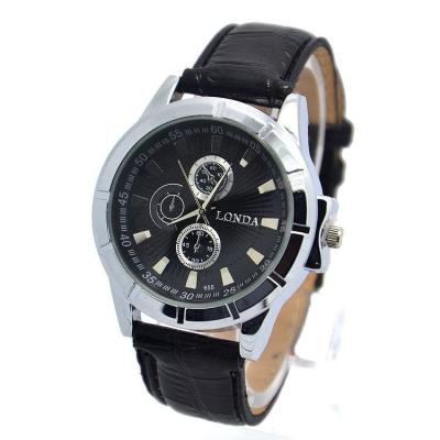 Ormano - Jam tangan Pria - Hitam - Faux Leather - LD Watch