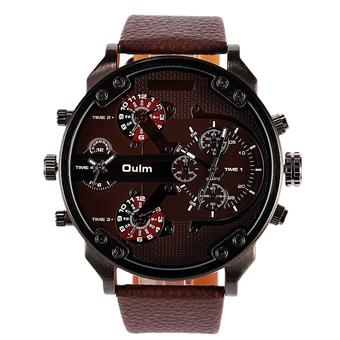 Oulm Luxury Personality Men's Watches ?Brown?  