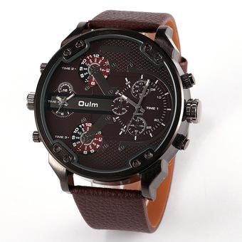 Oulm Luxury Personality Men's Watches (Brown) - Intl  