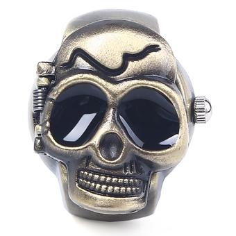Pary Jewelry Skull Punk Gothic Finger Ring Watch Quartz Watch Finger Decoration (Intl)  