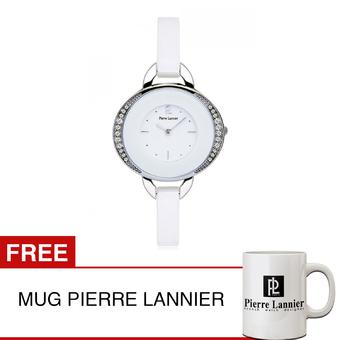 Pierre Lannier - Jam Tangan Wanita - Putih - Ceramic - 084H600  