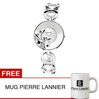 Pierre Lannier Watches - Jam Tangan Wanita - Silver - Stainless Steel - 077B621  