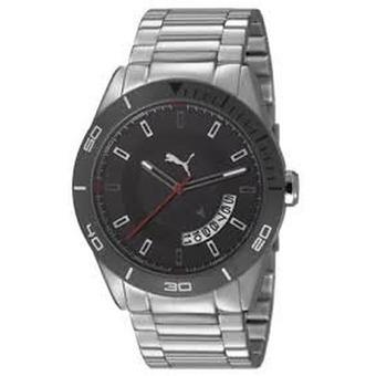 Puma Circuit-Large Metal Silver Black Quartz Watch Pu103161002 (Intl)  