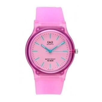Q&Q - Jam Tangan Wanita - Pink - Tali Karet - Jelly Watch  