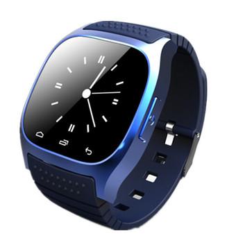 R-Watch Bluetooth M26 SMS Anti Lost 1.4" Phone Blue Music Watch For Android - Intl  