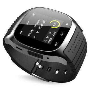 RWATCH M26 Bluetooth Watch LED Light Display with Dial / Call Answer / SMS Reminding / Music Player / Anti-lost / Passometer / Thermometer for Samsung / HTC + More - R-Watch M26 (BLACK)  