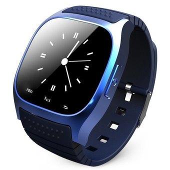 RWATCH M26 Bluetooth Watch LED Light Display with Dial / Call Answer / SMS Reminding / Music Player / Anti-lost / Passometer / Thermometer for Samsung / HTC + More - R-Watch M26 (BLUE)  