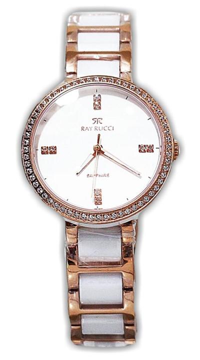 Ray Rucci 503Lrg jam tangan wanita stainles kombi Rg 30mm-putih