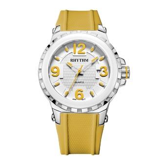 Rhythm F1505R 04 - Jam Tangan Wanita - Silicon - Yellow  