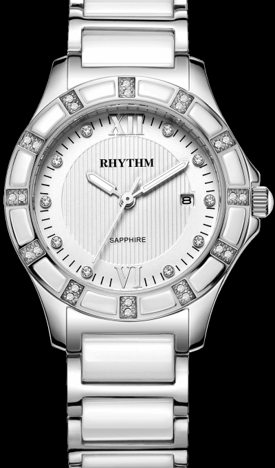 Rhythm Global Timepiece F1202T01 Jam Tangan Wanita - Putih