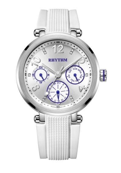 Rhythm Global Timepiece F1502R01 Jam Tangan Wanita - Silver