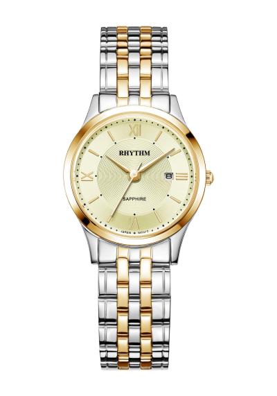 Rhythm Global Timepiece G1202S04 Jam Tangan Wanita - Silver/Gold