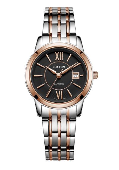 Rhythm Global Timepiece G1304S06 Jam Tangan Wanita - Silver/RoseGold