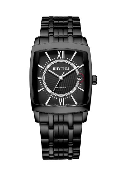 Rhythm Global Timepiece P1201S06 Jam Tangan Pria - Hitam