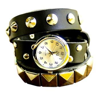 Rondaful Fashion Leather Watch Bracelet Watch Ladies Watches (Intl)  