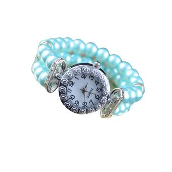 Rondaful Round diamond pearl stitching Watch (Intl)  