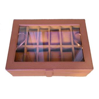 Rumah Craft Kotak Jam Tangan Isi 12 - Coklat Mocca  