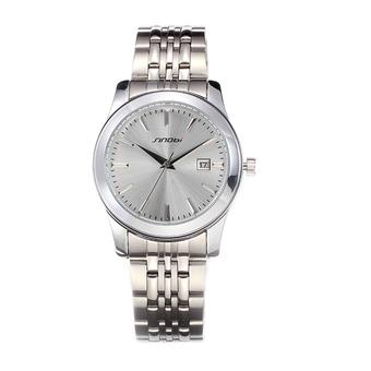 SINOBI 8168 Female Quartz Watch Women Fashion Wrist Watches Stainless Steel Silver- Intl  