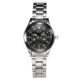 SINOBI 9285 Womens Fashion Wrist Watches Quart Watch Stainless Steel Silver Ladies Reloj - Intl  