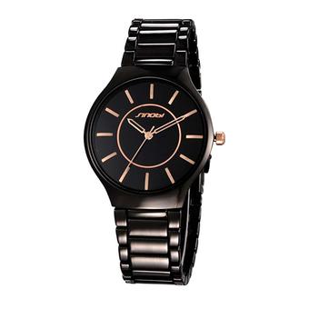 SINOBI 9442 Ladies Fashion Bracelet Quartz Watches Waterproof Women's Black Sport Wristwatch Orologio- Intl  