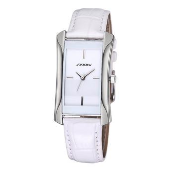 SINOBI waterproof Ladies Watch aliexpress selling simple atmospheric Ladies Watch-White silver white (Intl)  