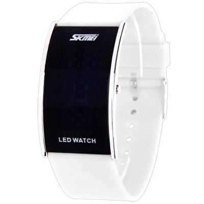 SKMEI 0805 Pentagon White Edition Wristwatch - Jam Tangan Pria - Rubber - White