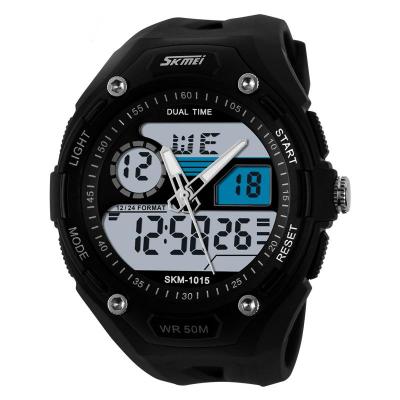 SKMEI 1015 Turbo Black Edition Wristwatch - Jam Tangan Pria - Stainless Steel - Black
