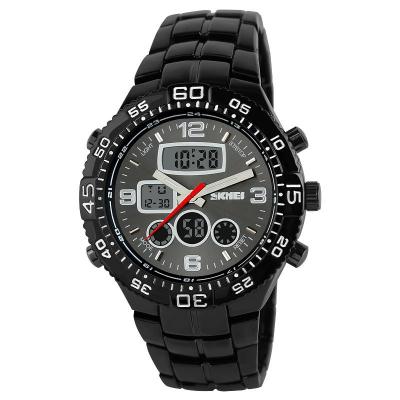 SKMEI 1030 Braga Black Edition Wristwatch - Jam Tangan Pria - Stainless Steel - Black