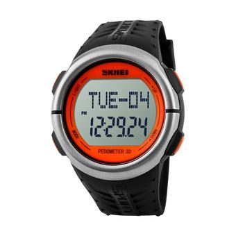 SKMEI 1058 Heart Rate Monitor Pedometer Sport Watch (Orange)  