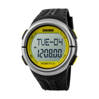 SKMEI 1058 Heart Rate Monitor Pedometer Sport Watch (Yellow)  