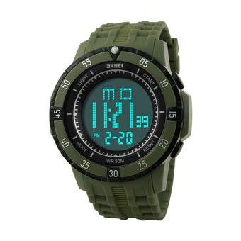 SKMEI 1089 Waterproof LED Diving Watch (Army Green)  