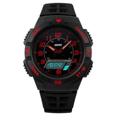SKMEI Casio Men Sport LED Watch Water Resistant 50m AD1065 - Hitam