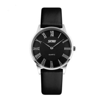 SKMEI Casual Women Leather Strap Watch Water Resistant 30m - 9092CL - Hitam  