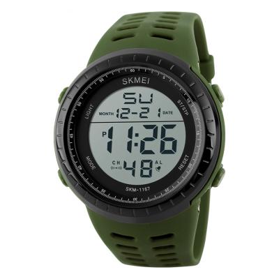 SKMEI Man's Outdoor Sport Watch Big Dial Plate Waterproof Watch 1167 Army - Green