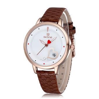 SKONE Brand Fashion Casual Watches Clocks And Watches Relogios Femininos Watch Women - Brown  