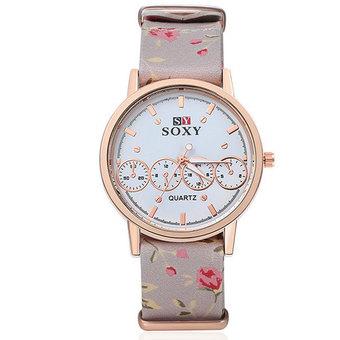 SOXY Fashion jelly watches belt female models simple four quartz watch Korean fashion watch pcl416f-white - Intl  