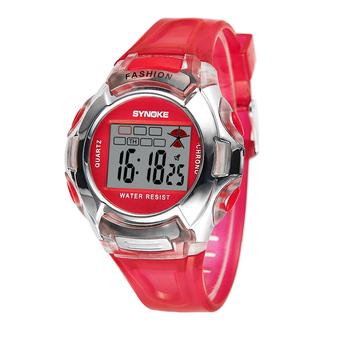 SYNOKE Fashion Girl Boy Student Sports Watch Multi-functional Digital Children Kids Wristwatch with Water-resistant Night-light Alarm  