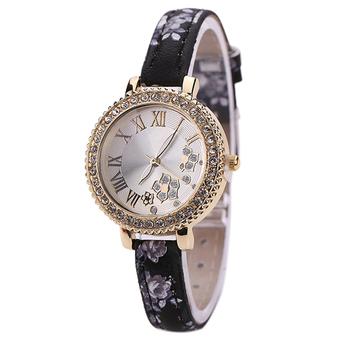 Sanwood Lady's Roman Number Dial Flower Fine Band Quartz Watch Type 3 (Intl)  